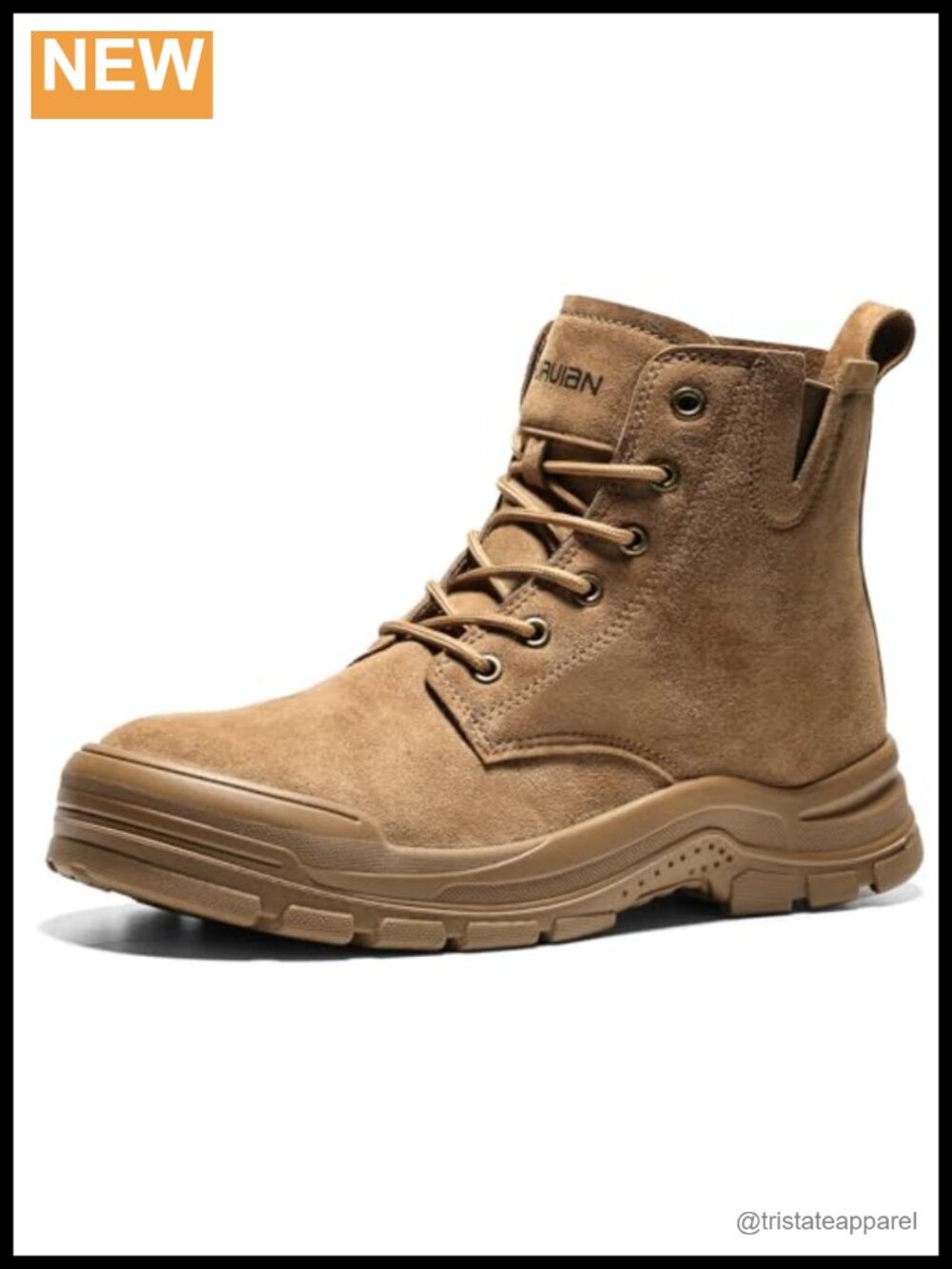 Steel Toe Suede Work Boots Slip Resistant Safety Shoes Men Women